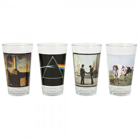 Pink Floyd Album Covers 4-Pack Pint Glass Set - WearYourBeer